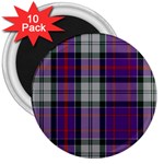 Culloden Dress Tartan 3  Magnets (10 pack)  Front