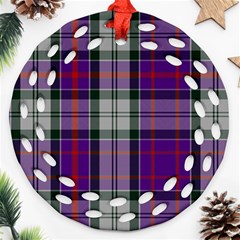 Culloden Dress Tartan Round Filigree Ornament (two Sides) by impacteesstreetwearfour