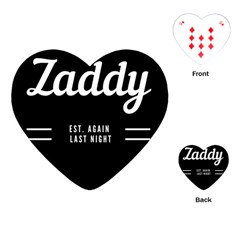 Zaddy Playing Cards Single Design (heart) by egyptianhype