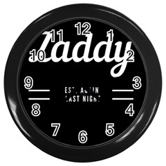 Zaddy Wall Clock (black) by egyptianhype