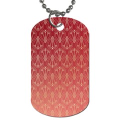 Red Gold Art Decor Dog Tag (one Side) by HermanTelo