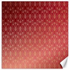 Red Gold Art Decor Canvas 16  X 16  by HermanTelo