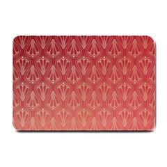 Red Gold Art Decor Small Doormat 