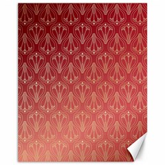 Red Gold Art Decor Canvas 11  X 14  by HermanTelo