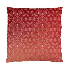 Red Gold Art Decor Standard Cushion Case (one Side)