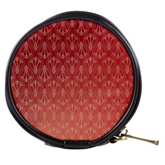 Red Gold Art Decor Mini Makeup Bag