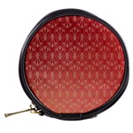 Red Gold Art Decor Mini Makeup Bag Back