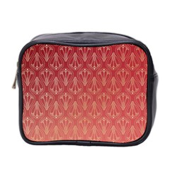 Red Gold Art Decor Mini Toiletries Bag (two Sides)