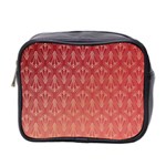 Red Gold Art Decor Mini Toiletries Bag (Two Sides) Front