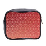 Red Gold Art Decor Mini Toiletries Bag (Two Sides) Back