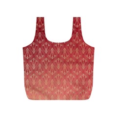 Red Gold Art Decor Full Print Recycle Bag (s) by HermanTelo