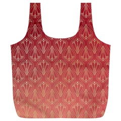 Red Gold Art Decor Full Print Recycle Bag (xl) by HermanTelo