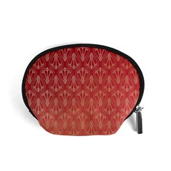 Red Gold Art Decor Accessory Pouch (small) by HermanTelo