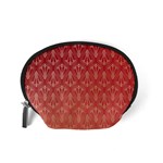 Red Gold Art Decor Accessory Pouch (Small) Back