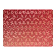 Red Gold Art Decor Double Sided Flano Blanket (mini) 