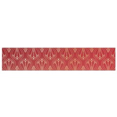 Red Gold Art Decor Small Flano Scarf