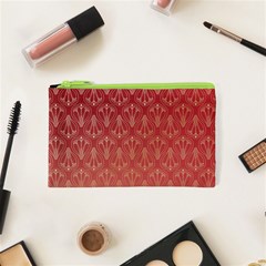 Red Gold Art Decor Cosmetic Bag (xs)