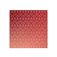 Red Gold Art Decor Satin Bandana Scarf