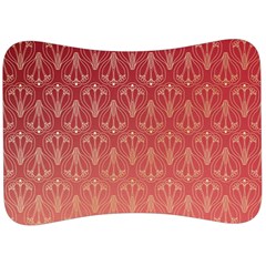 Red Gold Art Decor Velour Seat Head Rest Cushion