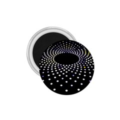 Abstract Black Blue Bright Circle 1 75  Magnets by HermanTelo