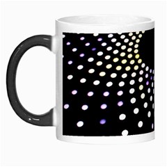 Abstract Black Blue Bright Circle Morph Mugs by HermanTelo