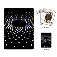 Abstract Black Blue Bright Circle Playing Cards Single Design (rectangle)