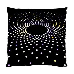 Abstract Black Blue Bright Circle Standard Cushion Case (one Side)