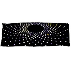 Abstract Black Blue Bright Circle Body Pillow Case (dakimakura)