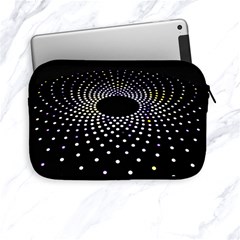 Abstract Black Blue Bright Circle Apple Ipad Mini Zipper Cases by HermanTelo