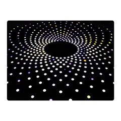 Abstract Black Blue Bright Circle Double Sided Flano Blanket (mini) 