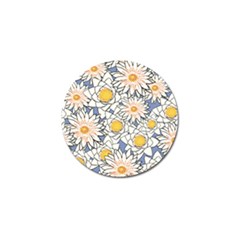 Flowers Pattern Lotus Lily Golf Ball Marker