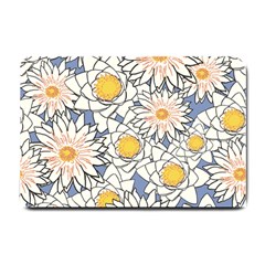 Flowers Pattern Lotus Lily Small Doormat 