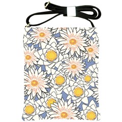 Flowers Pattern Lotus Lily Shoulder Sling Bag