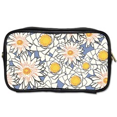 Flowers Pattern Lotus Lily Toiletries Bag (two Sides) by HermanTelo