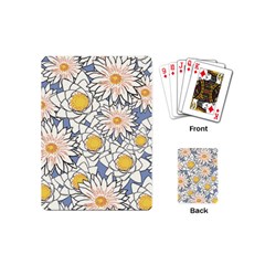 Flowers Pattern Lotus Lily Playing Cards Single Design (mini)