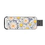 Flowers Pattern Lotus Lily Portable USB Flash (One Side) Front