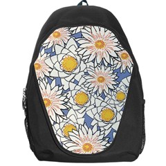 Flowers Pattern Lotus Lily Backpack Bag