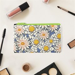 Flowers Pattern Lotus Lily Cosmetic Bag (xs) by HermanTelo