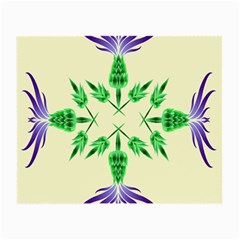 Thistle Flower Purple Thorny Flora Small Glasses Cloth by Bajindul