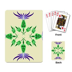 Thistle Flower Purple Thorny Flora Playing Cards Single Design (rectangle)