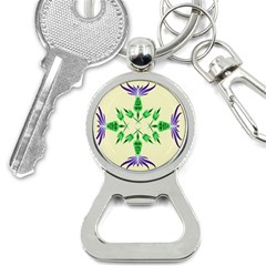 Thistle Flower Purple Thorny Flora Bottle Opener Key Chain