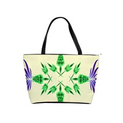 Thistle Flower Purple Thorny Flora Classic Shoulder Handbag