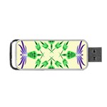 Thistle Flower Purple Thorny Flora Portable USB Flash (One Side) Front