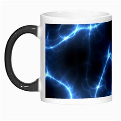 Lightning Electricity Pattern Blue Morph Mugs by Mariart