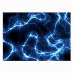 Lightning Electricity Pattern Blue Large Glasses Cloth by Mariart