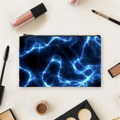 Lightning Electricity Pattern Blue Cosmetic Bag (medium) by Mariart