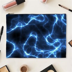 Lightning Electricity Pattern Blue Cosmetic Bag (xl) by Mariart