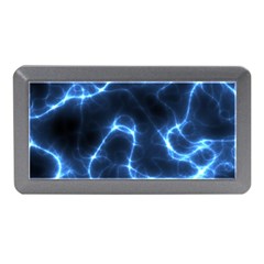 Lightning Electricity Pattern Blue Memory Card Reader (mini) by Mariart