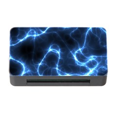 Lightning Electricity Pattern Blue Memory Card Reader With Cf by Mariart