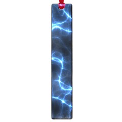 Lightning Electricity Pattern Blue Large Book Marks by Mariart